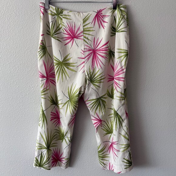 Talbots Petites Stretch Tropical Silk Blend Capri Pant Size 12 - Picture 5 of 9
